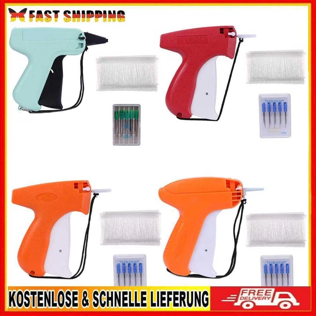 Clothes Garment Sewing Price Labels Tagging Tag Gun+5 Needles+1000 Barb