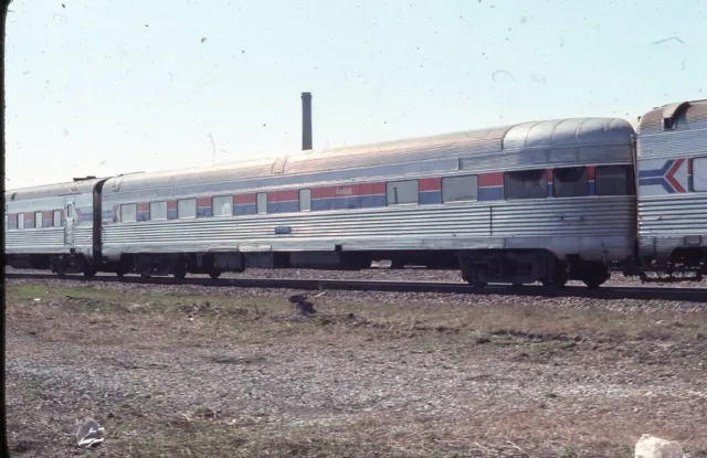 AMTRAK Railroad Train Coach 3338 Original 1977 Photo Slide