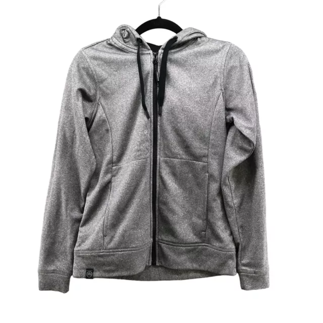 Stormtech Atlantis Full Zip Hoodie Active Gray Fleece Water Repellent Womens XS