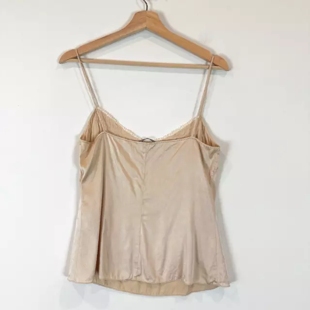 Elie Tahari Womens Silk Cami Slip Tank Top Size Small Fairy Cottage-Core Dainty 3