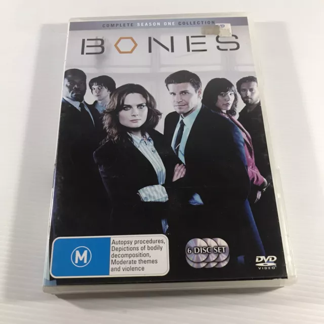 Bones Complete Season One Collection DVD Region 4 PAL TV Series 6 Disc Set
