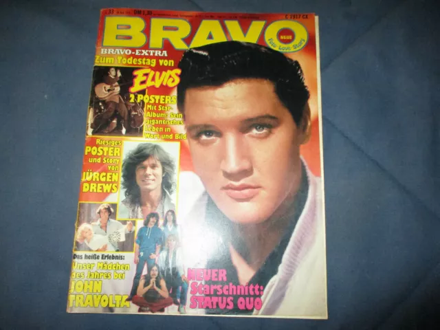 Bravo 10.8.1978 33/78 mit Jürgen Drews Poster Heft komplett
