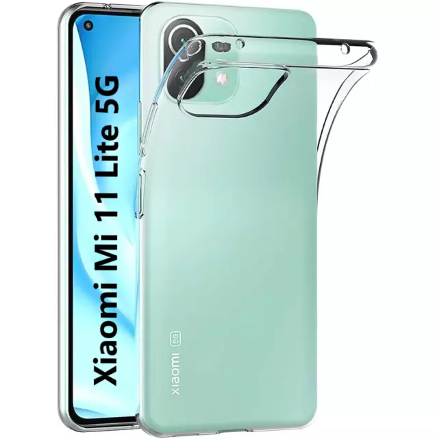 Hülle für Xiaomi MI 11 Lite 4g/5G Silikon Schutzhülle Slim Fit Case Transparent