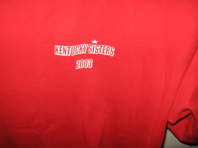 Kentucky Sisters 2003 The All American Girl Tour concert musique country T-shirt L 2