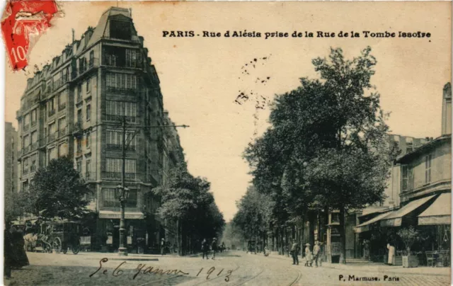 CPA Paris 14th PARIS, View of Alesia taken from Rue de la Tombe Issoire (310860)