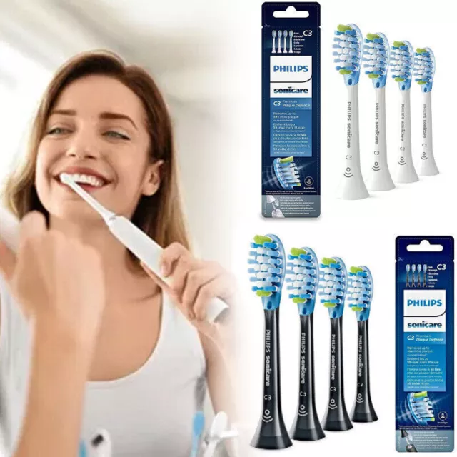 Philips Sonicare C3 Optimal Premium Plaque Bürstenköpfe für Schallzahnbürste×4