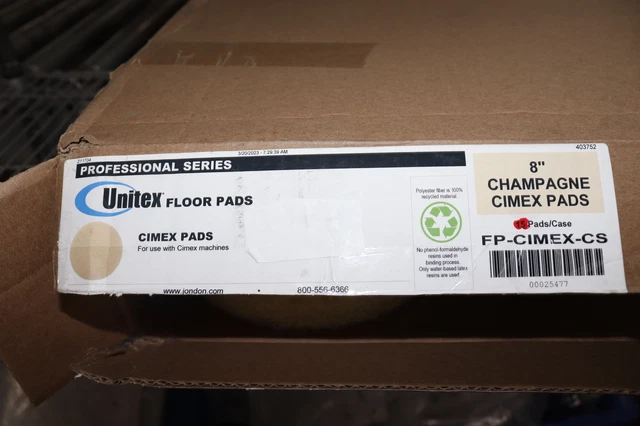 Unitex Cimex Floor Pad Champagne 8" FP-CIMEX-CS