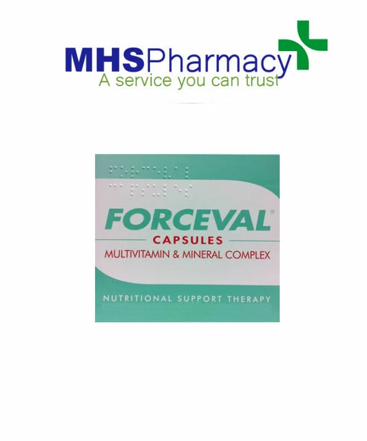 90 CAPSULES Forceval Multivitamins & Minerals Capsules One a day