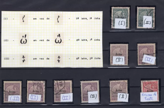 Macau, 1936. Air Mail Variety, Value Of Over 1000 Euros, Nice Collection