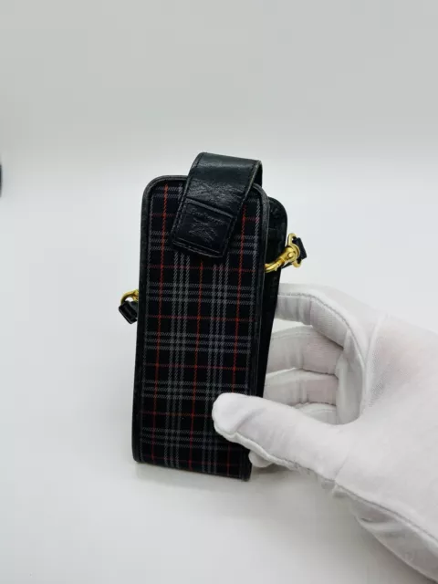 Burberry Nova Check Vintage Pocket Organizer Wallet Men Authentic