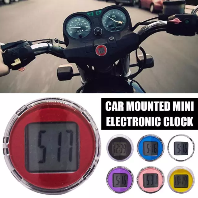 Universal Mini Motorrad Uhr Uhr Wasserdicht Stick-Auf Motorrad