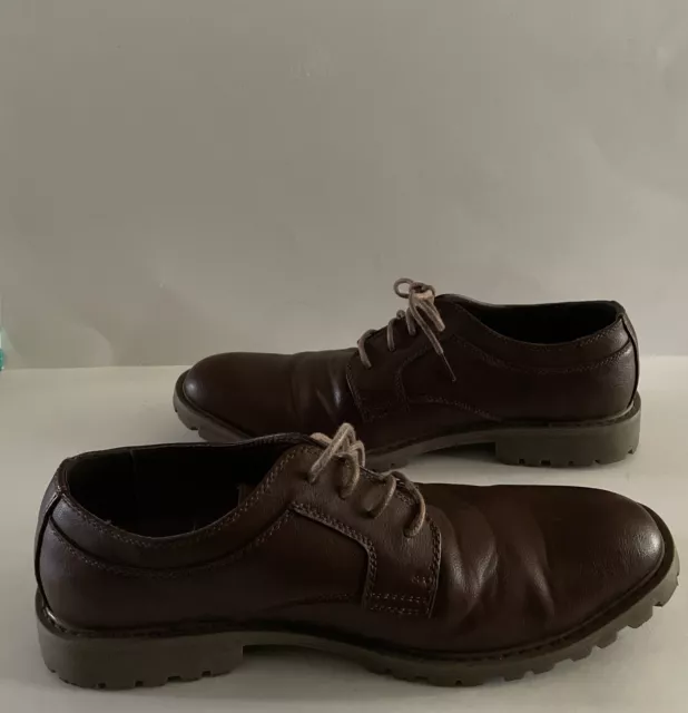 PERRY ELLIS PORTFOLIO Brown Oxford Shoes Men's Casual Dress Size 9.5 $9 ...