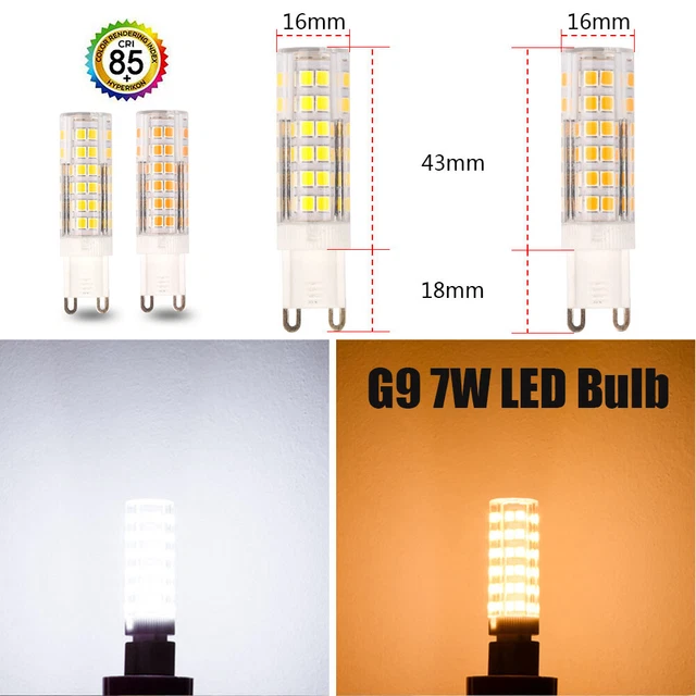 G9 7W 2835SMD LED Halogenlampen dimmbare Kapsel 220-240V Ersatzlampe Neu 2