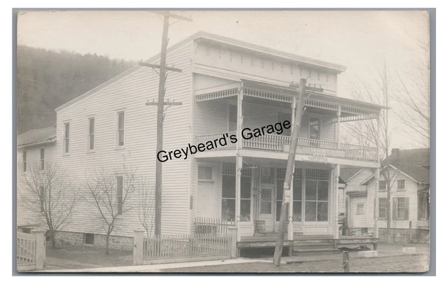 RPPC General Store, Post Office MILLERTON PA Tioga County Real Photo Postcard