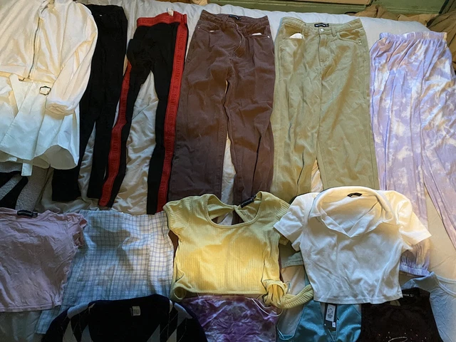Clothes Bundle Job Lot 17 Items Teens Girls Ladies Xs Uk 4 jeans tops leggings