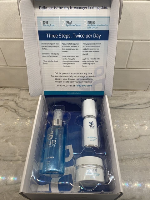 (NEW) Nue Science Cell Revival Kit 1,2,3 Toner - Treat/Repair - Defend/Hydrate