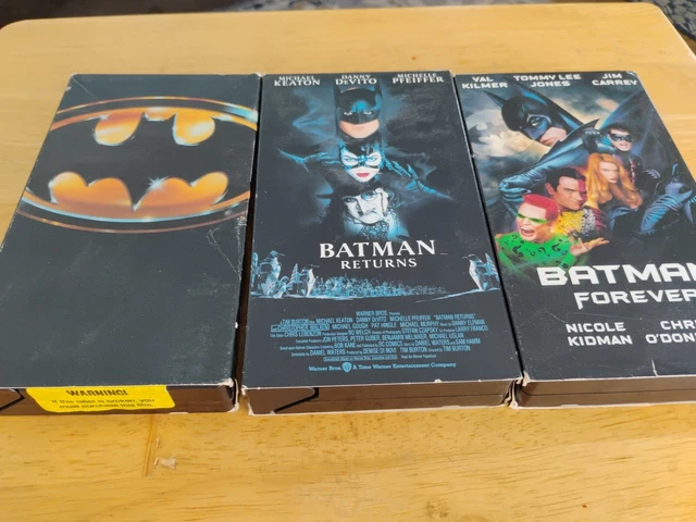 Batman Vhs Batman Returns Batman Forever 3 Tapes £435 Picclick Uk 