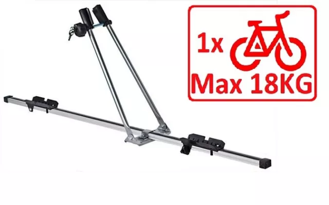 Aluminium Cycle Carrier Car Roof Mounted Bike Bicycle Rack Lockable frame holder