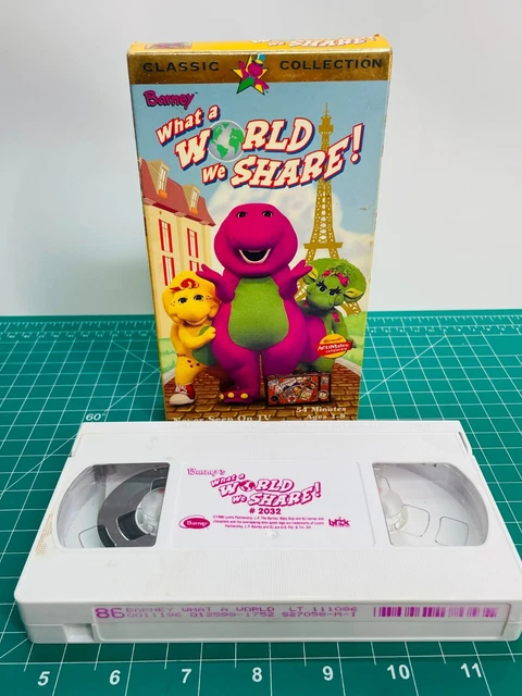 BARNEY WHAT A World We Share (VHS 1999) Classic Collection Never Seen ...