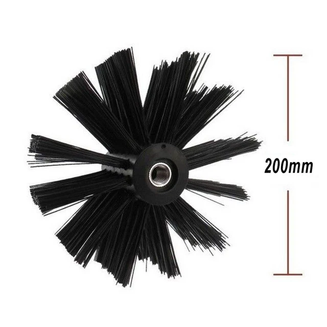 Cepillo de tubería cepillo de chimenea 200 mm chimenea chimenea barrido cepillo de limpieza