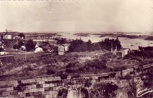 CPA 50 NORMANDY approx. Granville ILES CHAUSEY general view taken from the port 1947