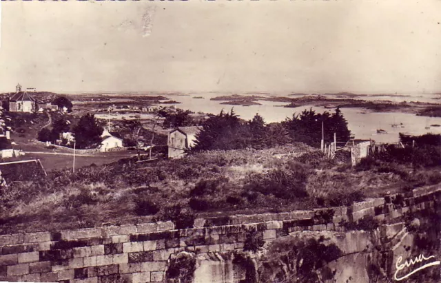 CPA 50 NORMANDY approx. Granville ILES CHAUSEY general view taken from the port 1947