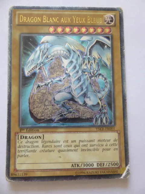 Carte Yu Gi Oh ! Dragon Blanc aux Yeux Bleus YSKR fr001 Ultimate Rare