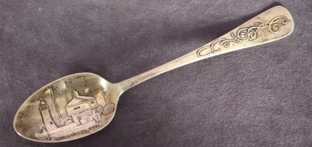 FT. DEARBORN Chicago Sterling Silver Souvenir Spoon