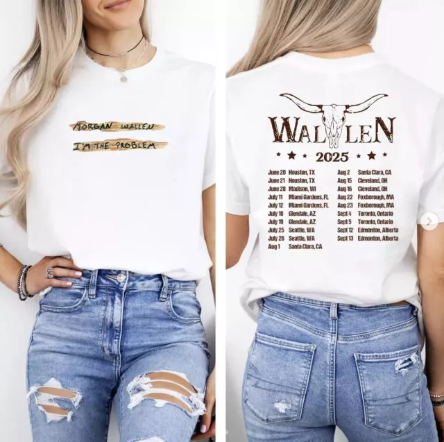 WALLEN IM The Problem Tour 2025 Two Sided TShirt £21.92