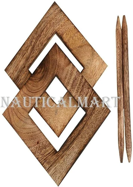 Decorative Wooden Curtain Tiebacks Set of 2 Window Treatment Holdbacks Drape Bin