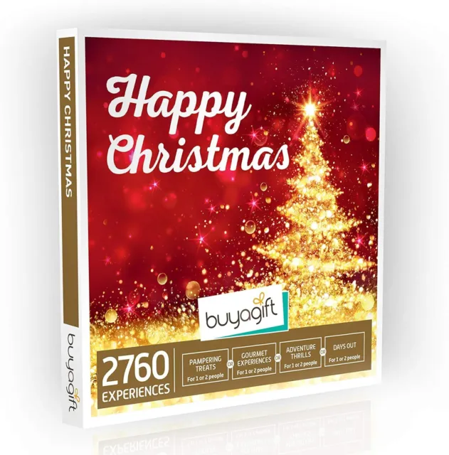 Buyagift Happy Xmas Box - 2760 Experiences for 1 or 2, Perfect for Christmas
