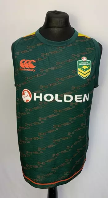 Australia Holden Kangaroos CCC Canterbury rugby shirt jersey Retro Large 2004