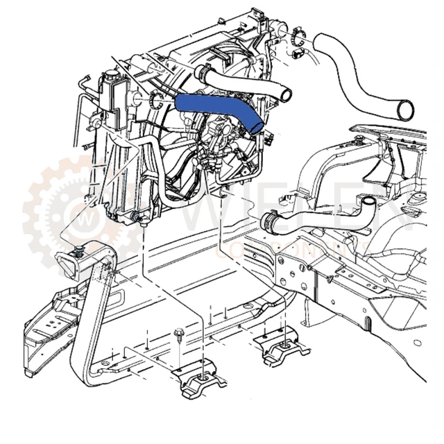 MANICOTTO INTERCOOLER TUBO Turbo Per Jeep Grand Cherokee Wj 2.7 Crd