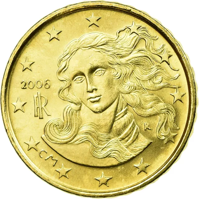 [#722379] Italia, 10 Euro Cent, 2006, EBC, Latón, KM:213