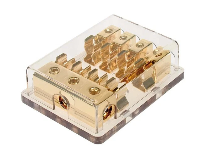 Bloc de distribution fusibles AGU 3 x 20 mm² in / 4 x 10 mm² out