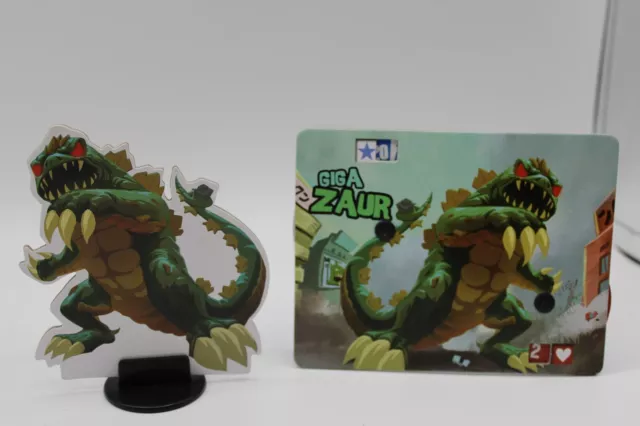 KING OF TOKYO Replacement GIGA ZAUR Monster Board & Cardboard Figure & Stand