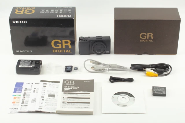 SH/853 [Top MINT in BOX] RICOH GR DIGITAL III 10.0MP Black Digital Camera JAPAN 2