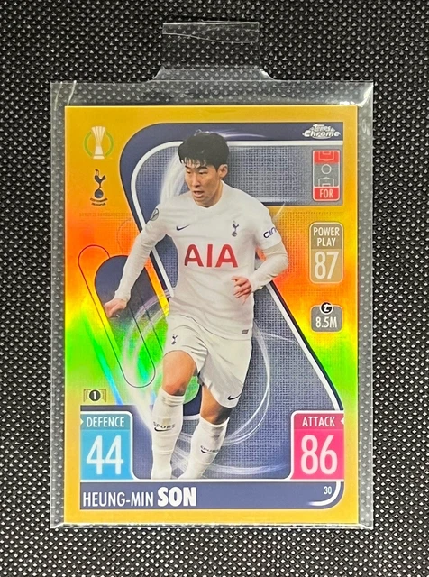 Carte Topps Merlin Chrome Heung-Min Son #44 Refractor 2020/21 Corée Tottenham