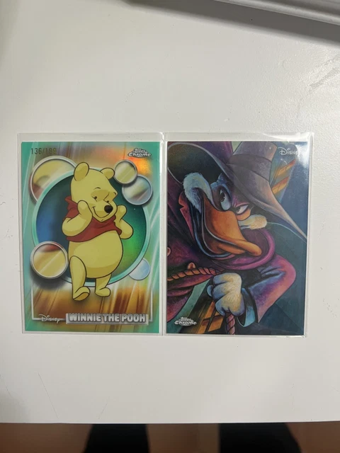 DARKWING DUCK AD-7 + Winnie The Pooh /199 Topps Chrome Disney 2026