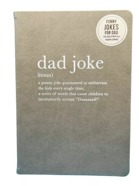 Dad Joke Ruled Leather Journal Notebook for Men Eccolo 200 Pages Hardcover Gift