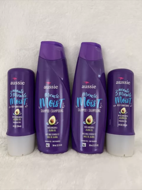 Aussie Miracle Moist Shampoo & Deep Conditioner With Avocado & Jojoba Oil