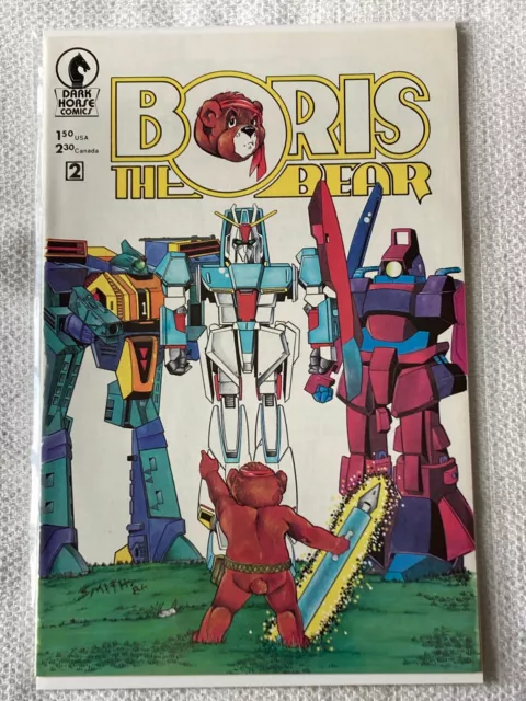 Boris the Bear #2 1986 VF+ 1st Dark Horse Boris takes on Giant Robots!