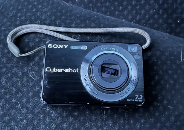 Sony Cyber-Shot DSC-W120 7.2MP Digital Camera - Black - UNTESTED READ!!