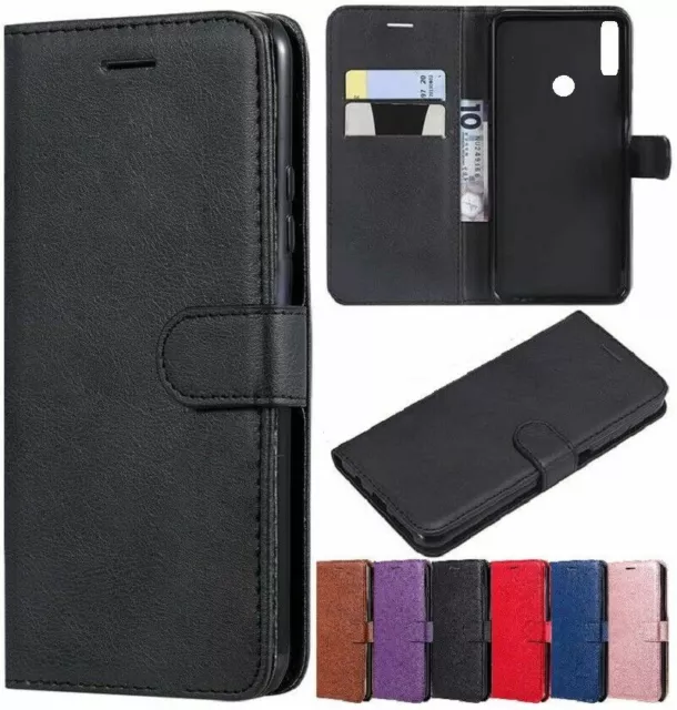 Case for Huawei Y5 Y6S Y6 Y7 2018 2019 Luxury Leather Flip Wallet Stand Cover