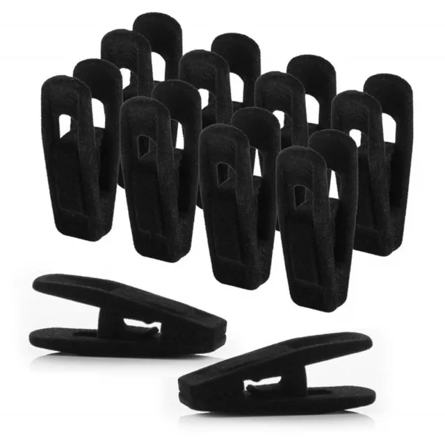 Non Slip Velvet Hangers Clips for Flock Trouser Coat Clothes Pant Clip