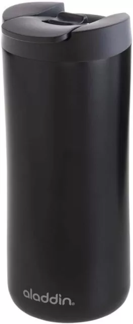 Aladdin Vacuum Bottle Stainless Steel Drinks Travel Mug Black 0.35L