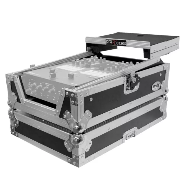 ProX XS-RANE72LT 11" DJ Mixer Road Flight Case with Laptop Shelf for Rane 72 ...