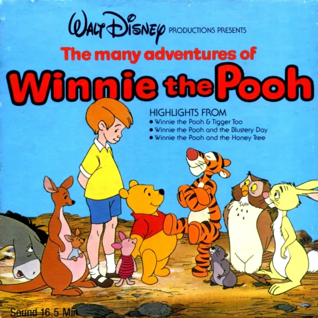 Many Adventures of Winnie The Pooh 400ft Walt Disney Super 8 Cine Film