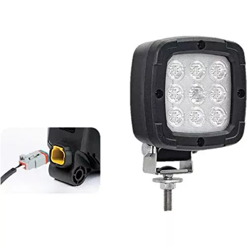 Kramp LA10099 Faro da lavoro LED, 15W, 1800 lm, quadrato, 12-55V, spina Deutsch