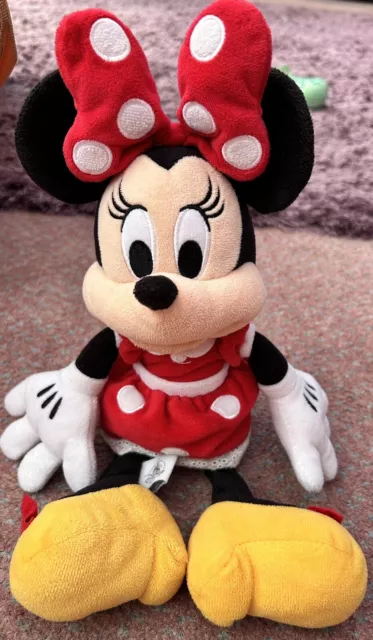 DISNEY PARKS MINNIE Mouse Red Polka Dot Dress Plush 14 5.50 PicClick UK